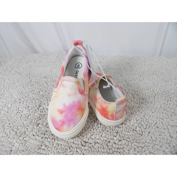 NWT Cat & Jack  Girls Tie Dye Slip on Sneakers Size 6 - Picture 6 of 7